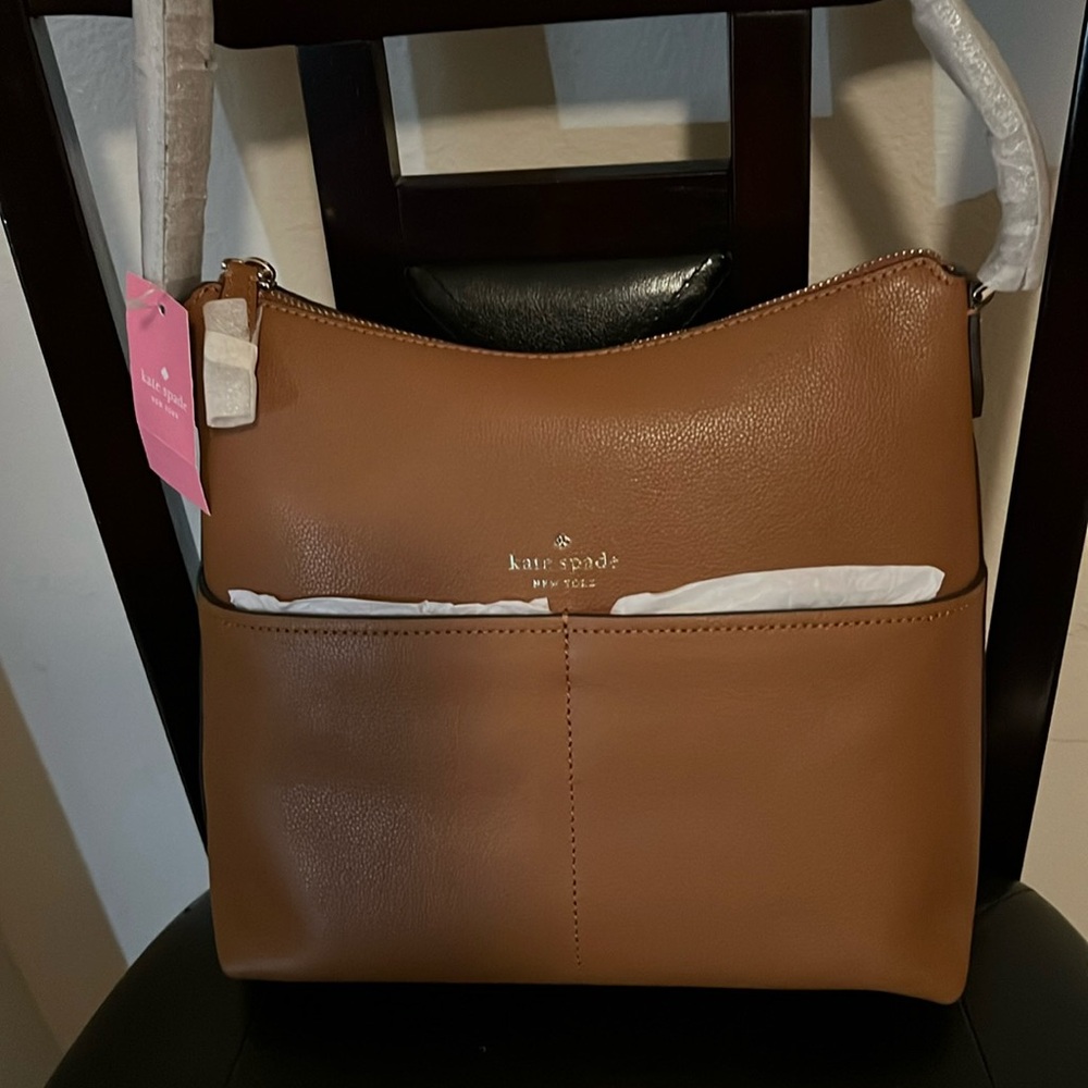 Kate Spade shoulder bag. Warm gingerbread color. Brand new!